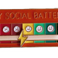 Social Battery Mood Brooch, Rotating Expression Pin, Funny Gift for Him and Her