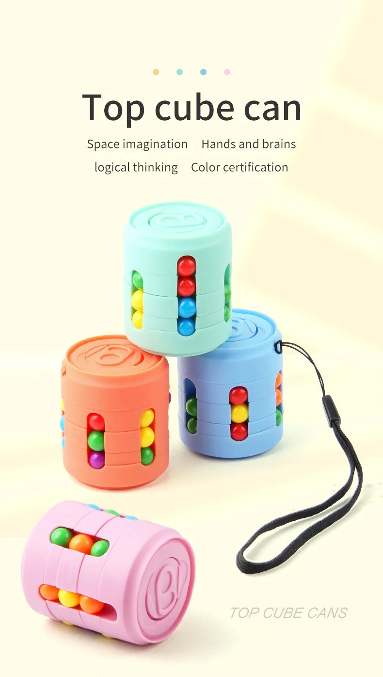 Multi-Function Fidget Spinner, Colourful Bean Design, Stress Relief for Kids and Adults