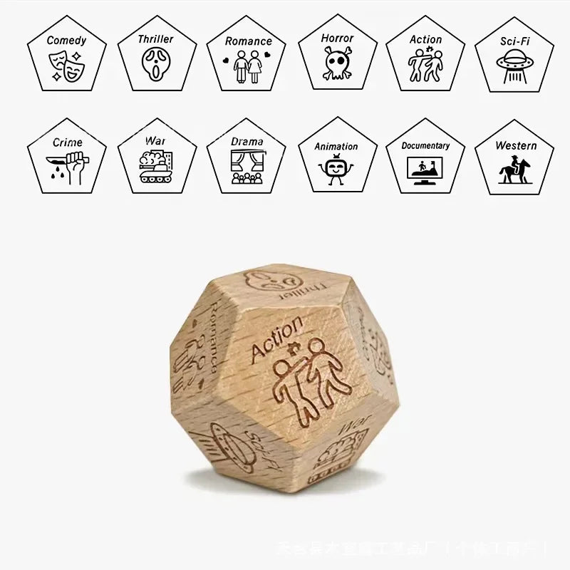 Couples Decision Dice, Food and Date Night Game, Funny Gift for Him and Her