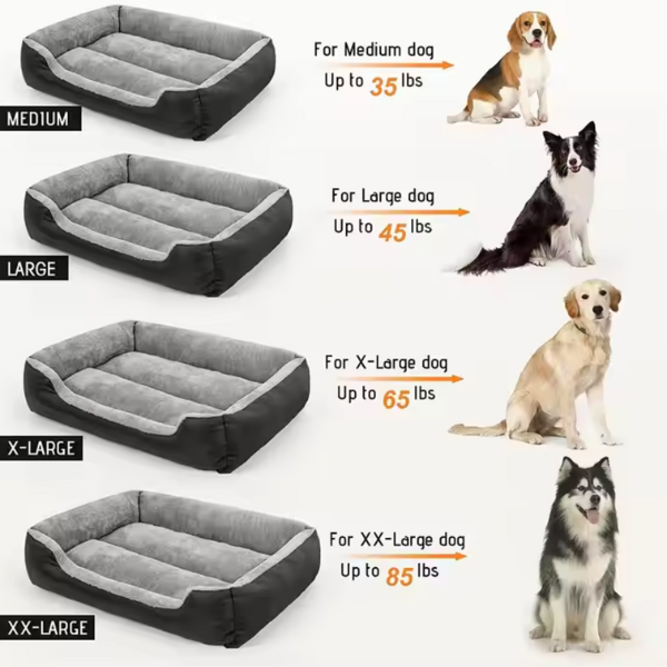 Durable Luxury Dog Bed, Plush Comfort, Long-Lasting Build