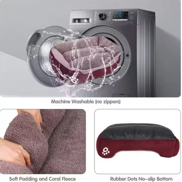 Durable Luxury Dog Bed, Plush Comfort, Long-Lasting Build