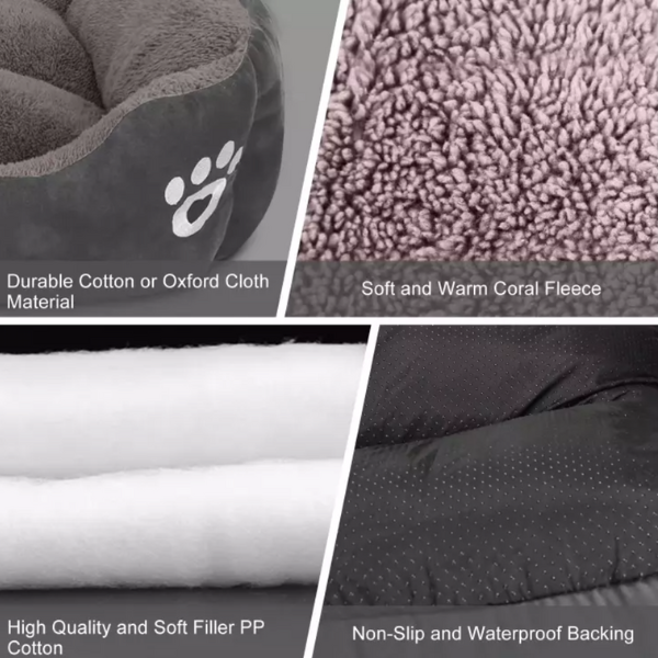 Durable Luxury Dog Bed, Plush Comfort, Long-Lasting Build