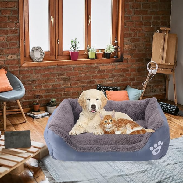 Durable Luxury Dog Bed, Plush Comfort, Long-Lasting Build