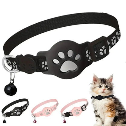 Cat GPS Tracker Collar, Reflective, Waterproof, Real-Time Location Finder