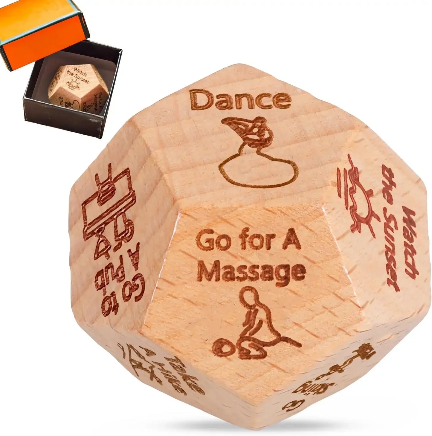 Couples Decision Dice, Food and Date Night Game, Funny Gift for Him and Her