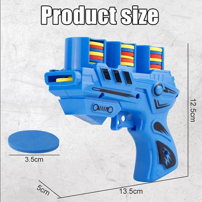 Flying Disc Foam Launcher Set, 25 Discs, Safe EVA Material, Kids Outdoor Battle Game