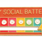 Social Battery Mood Brooch, Rotating Expression Pin, Funny Gift for Him and Her