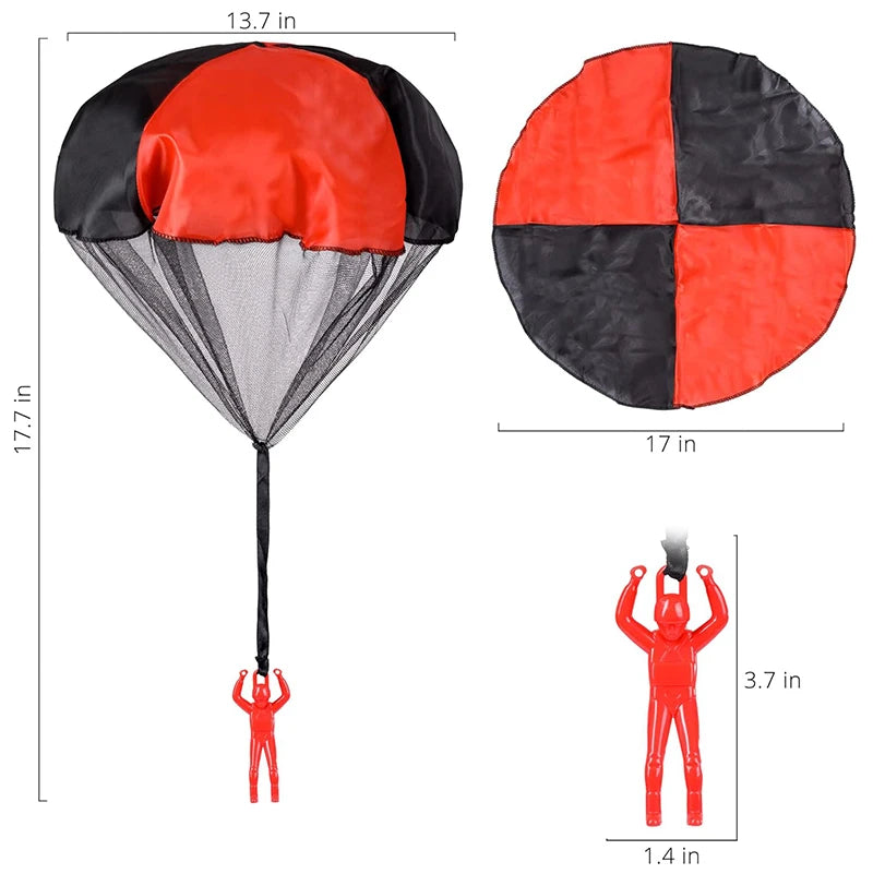 Kids Flying Parachute Toy, Tangle-Free, Outdoor Play, Great Gift for Boys and Girls