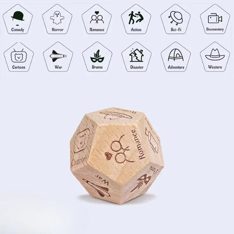 Couples Decision Dice, Food and Date Night Game, Funny Gift for Him and Her