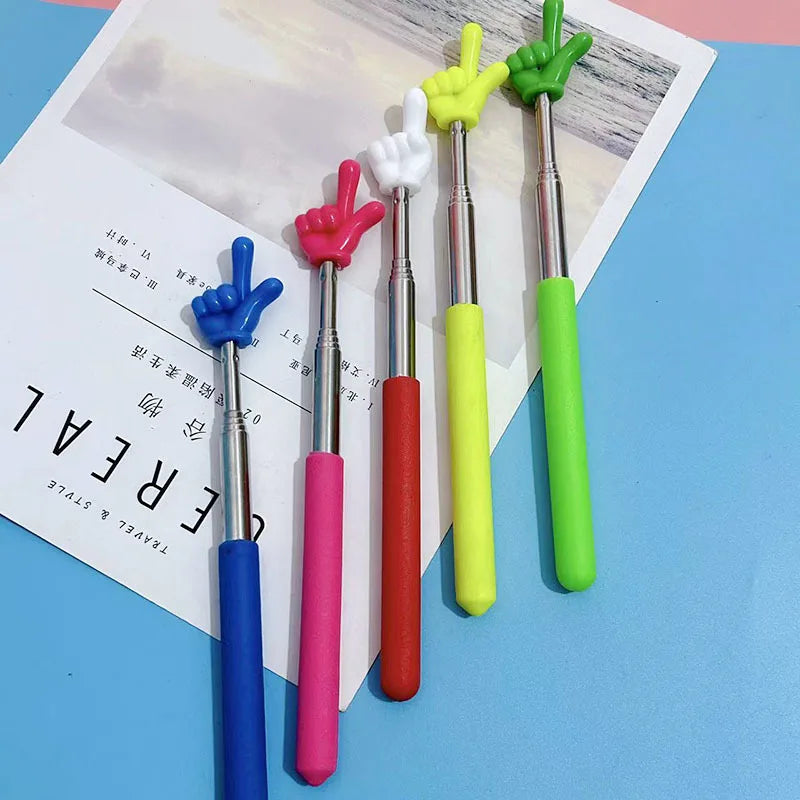 Retractable Finger Pointer Stick, Stainless Steel, Telescopic, Teachers and Presenters