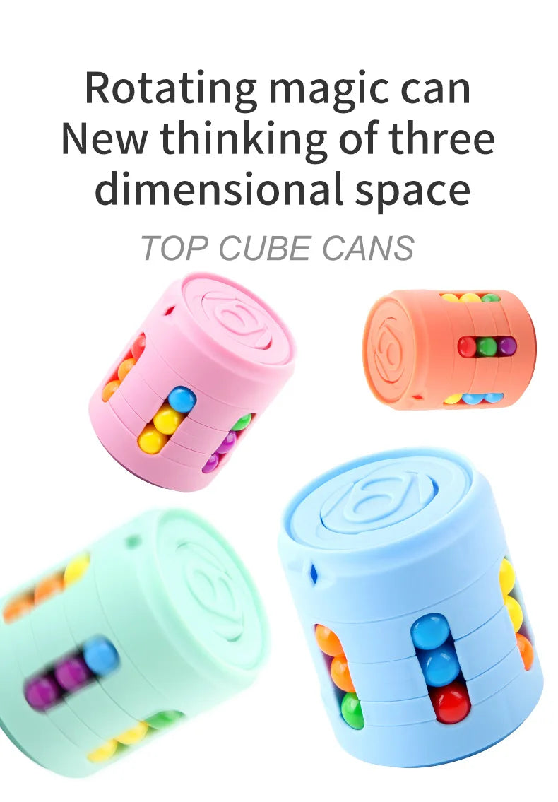 Multi-Function Fidget Spinner, Colourful Bean Design, Stress Relief for Kids and Adults