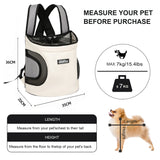Front Chest Pet Carrier Backpack, Breathable, Hands-Free for Cats and Dogs