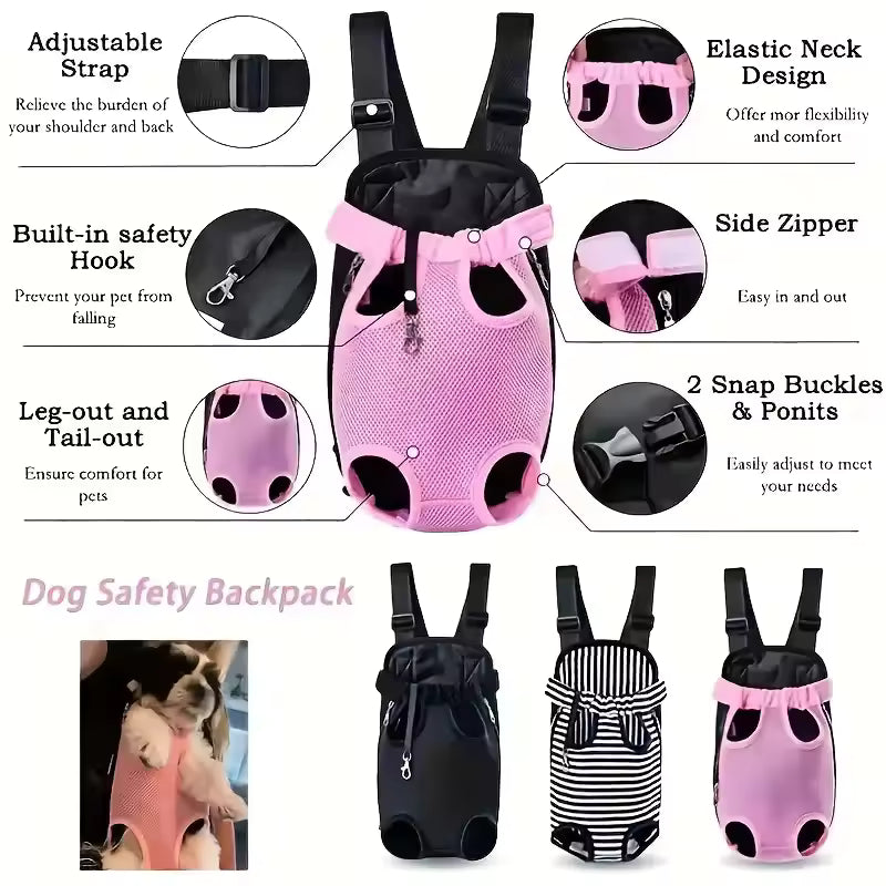 Pet Travel Tote Bag, Portable Messenger Style Carrier for Cats and Dogs