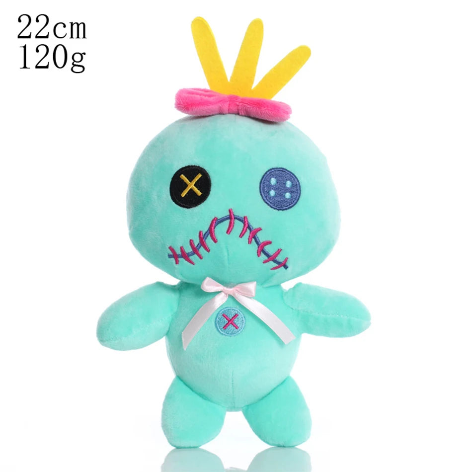 Blue and Pink Stitch Plush Stuffed Toy, Anime Character Doll, Gift for Kids