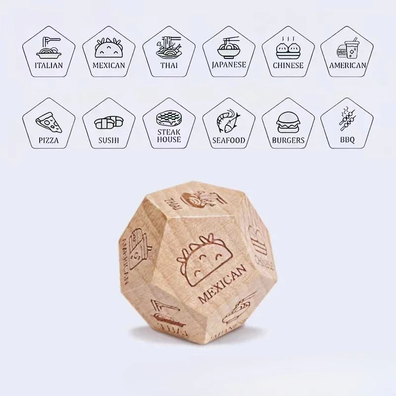 Couples Decision Dice, Food and Date Night Game, Funny Gift for Him and Her
