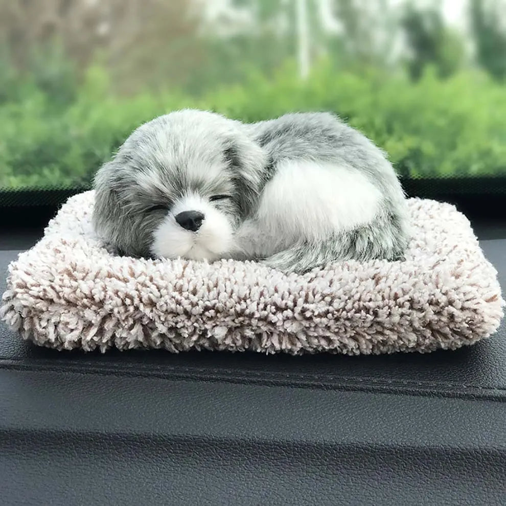 Plush Cat and Dog Dashboard Ornament, Cute Car Interior Decoration, Gift Idea