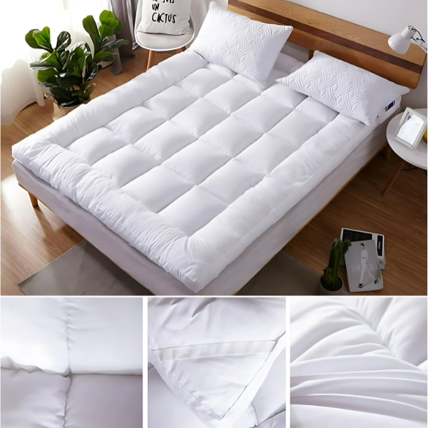Premium Microfiber Mattress Topper, Extra Fluffy, Hotel Comfort at Home