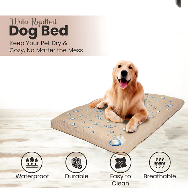 Water-Repellent Dog Mattress, Waterproof Comfort for Indoor and Outdoor Use