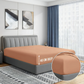 Deep-Fit Bed Sheets, 40cm Extra Deep, T200 Cotton Blend