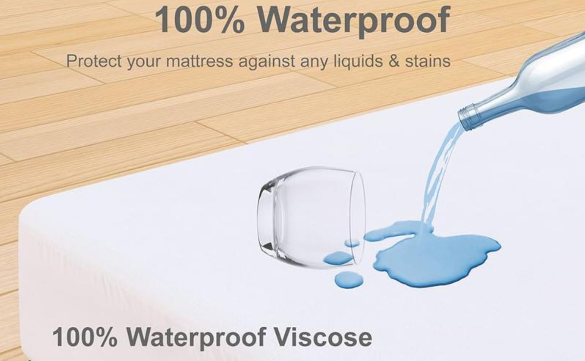 Waterproof Mattress Protector, Breathable, Noiseless, Machine Washable