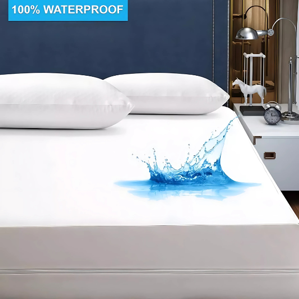 Waterproof Mattress Protector, Breathable, Noiseless, Machine Washable
