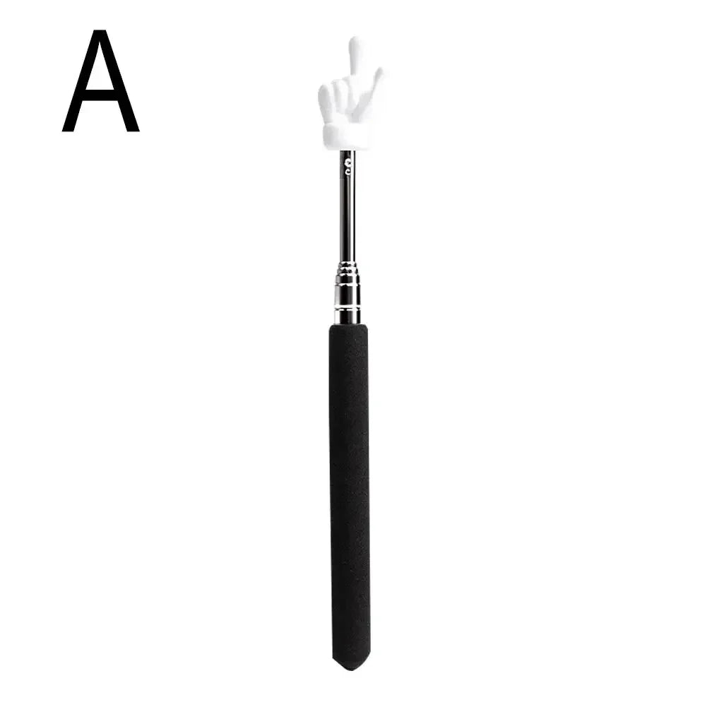 Retractable Finger Pointer Stick, Stainless Steel, Telescopic, Teachers and Presenters