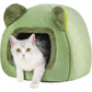 Igloo Cave Pet Bed, Washable Fleece Pyramid, Cats and Small Dogs