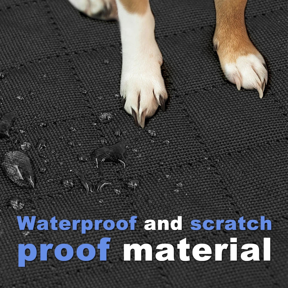 Dog Back Seat Extender Cover, Waterproof Hard Bottom, Safety Hammock for Dogs