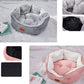 Calming Pet Basket Bed, Machine Washable, Soft Cushion for Cats and Dogs