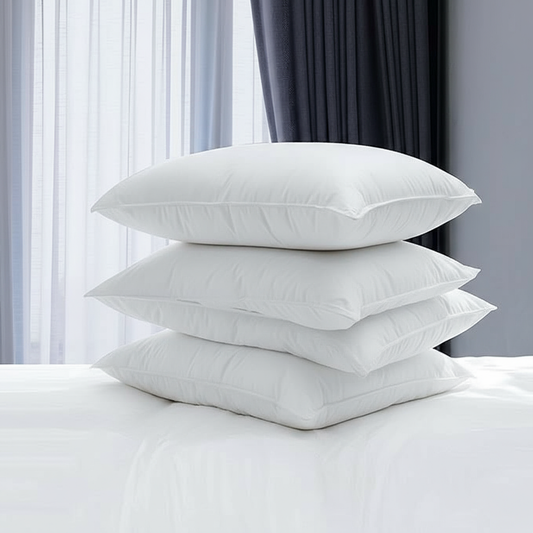 Hotel-Quality Pillows, Pack of 2, Cooling Microfiber Fill, Medium Support