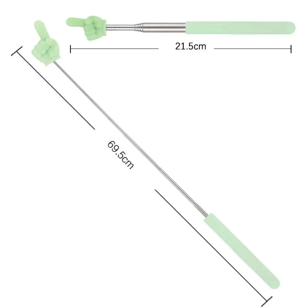 Retractable Finger Pointer Stick, Stainless Steel, Telescopic, Teachers and Presenters