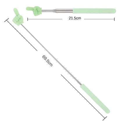 Retractable Finger Pointer Stick, Stainless Steel, Telescopic, Teachers and Presenters