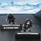Skateboard Bear Magnetic Parking Number Plate, Cute Car Dashboard Decoration