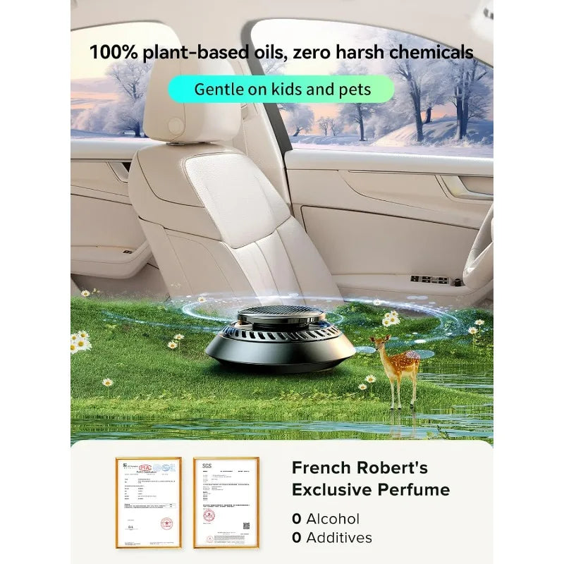 Smart Electric Car Air Freshener, Aroma Diffuser, Odour Eliminator for All Cars