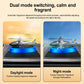 Solar Helicopter Car Air Freshener, Rotating Alloy Ornament and Aroma Diffuser