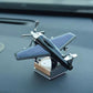 Solar-Powered Airplane Car Air Freshener, Dashboard Ornament and Perfume Diffuser