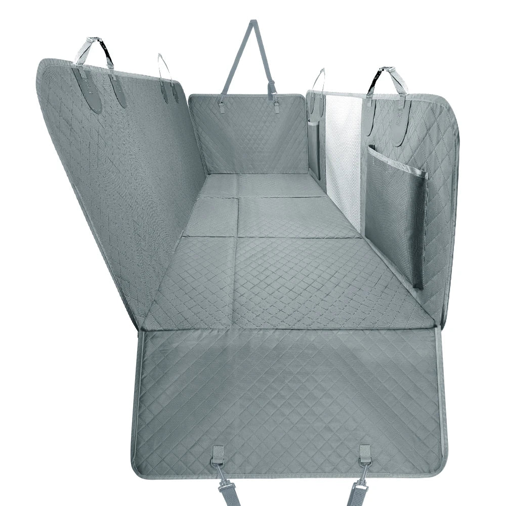 Dog Back Seat Extender Cover, Waterproof Hard Bottom, Safety Hammock for Dogs