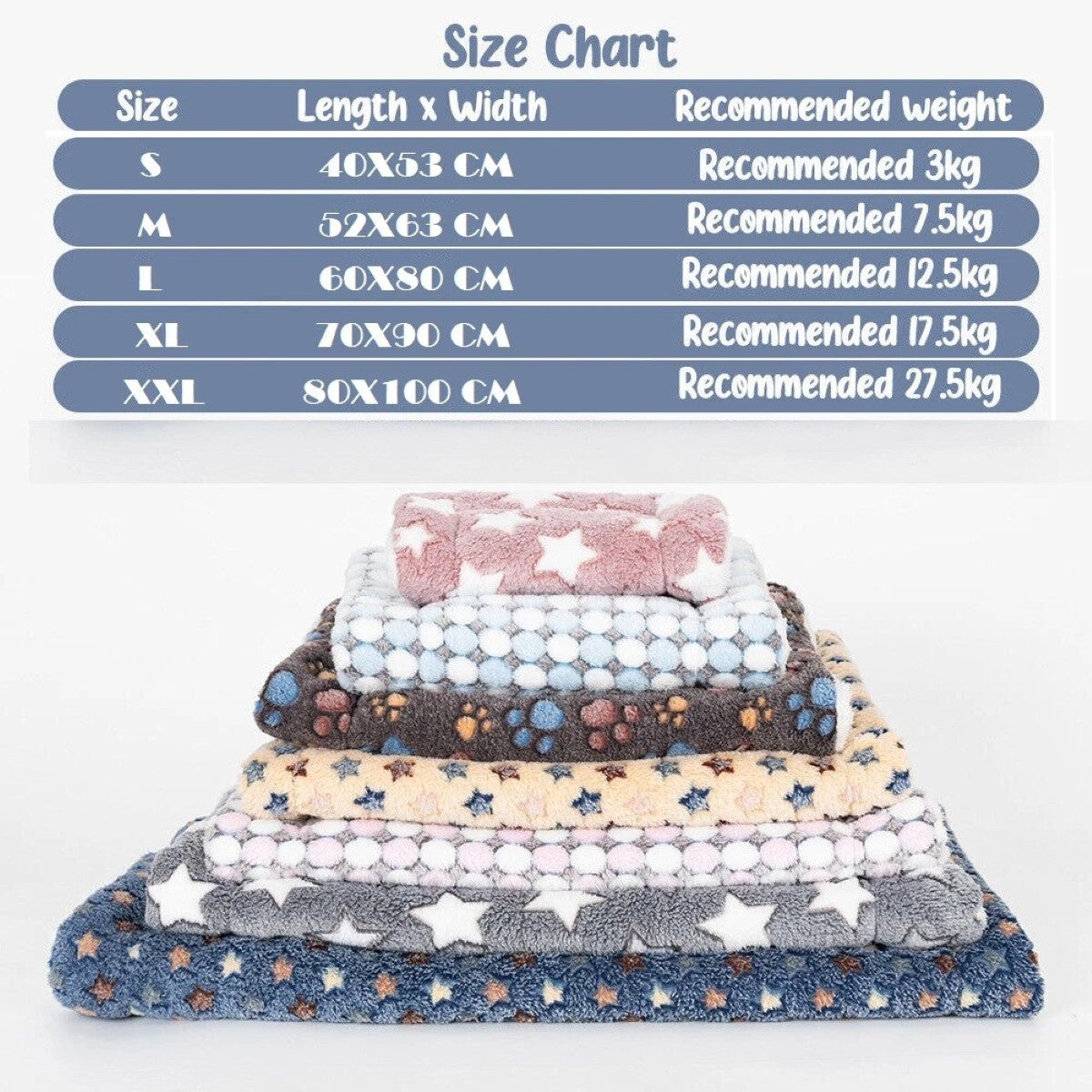 Fleece Pet Blanket and Bed Mat, Thermal Warmth for Cats and Dogs