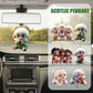 Acrylic Monkey Car and Bag Pendant, Cartoon Hanging Charm, Fun Gift