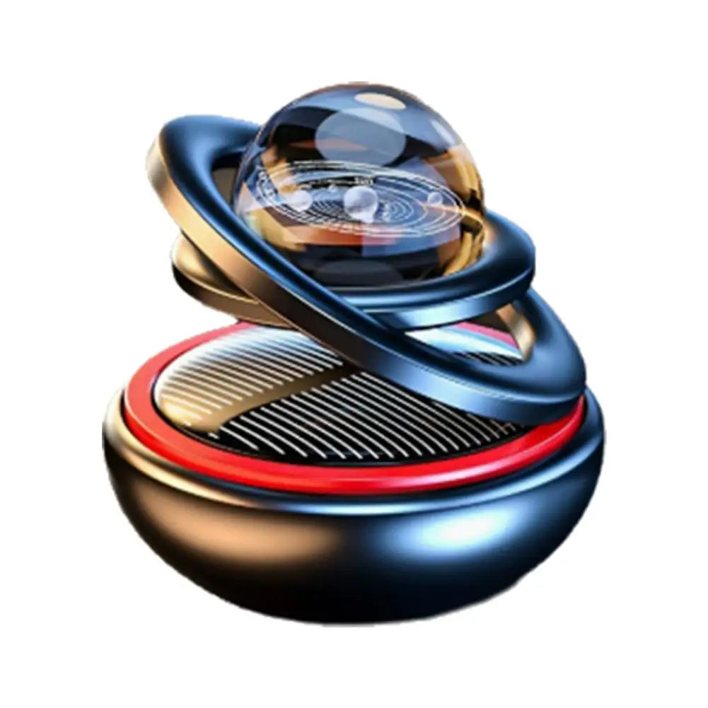 Solar Rotating Crystal Ball Car Ornament, Aromatherapy Perfume Diffuser, Rearview Mirror