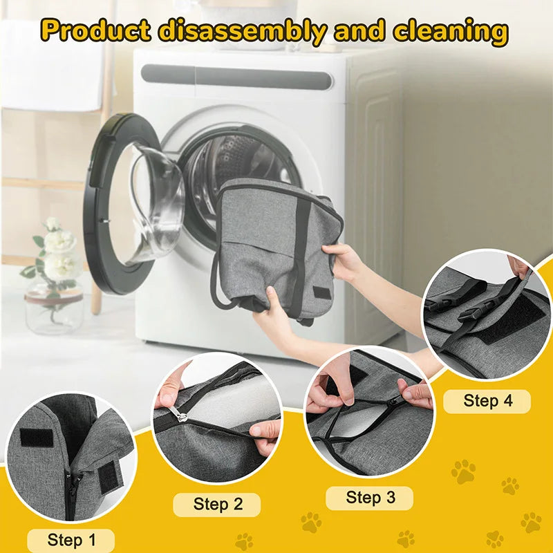 Car Pet Carrier Bag, Universal Fit, Soft Nest Design for Dogs and Cats