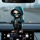 Skull Rearview Mirror Pendant, Gothic Car Hanging Ornament, Gift for Him and Her