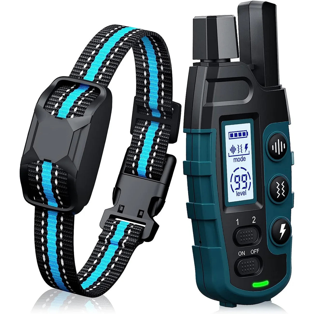 Remote Dog Training Collar, 1000m Range, Rechargeable, Waterproof, Beep, Vibration and Shock
