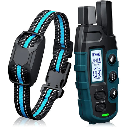 Remote Dog Training Collar, 1000m Range, Rechargeable, Waterproof, Beep, Vibration and Shock
